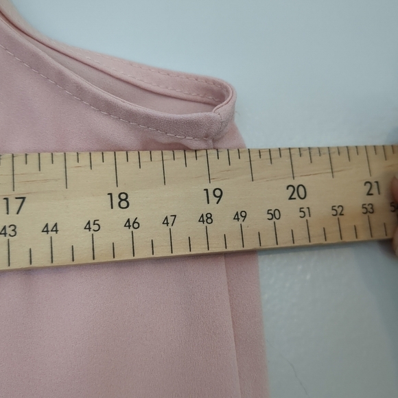 Jones New York Tank Blouse Women's Size Medium Chic Pink Sleeveless Wedding - Picture 6 of 7